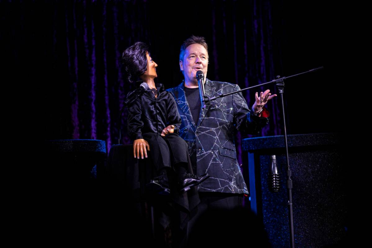 Terry Fator performs at New York-New York's Liberty Loft on Wednesday, Nov. 10, 2021, in Las Ve ...