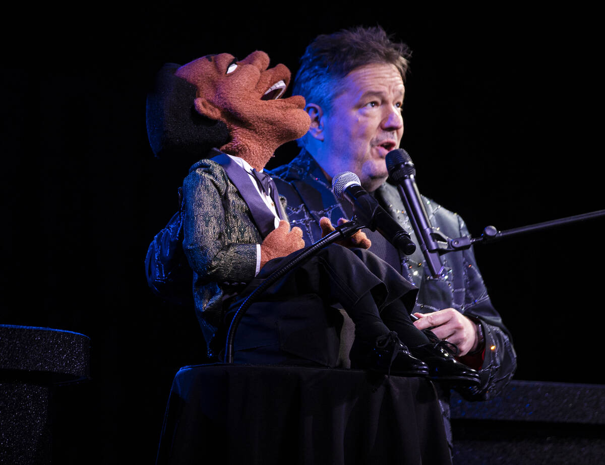 Terry Fator performs at New York-New York's Liberty Loft on Wednesday, Nov. 10, 2021, in Las Ve ...