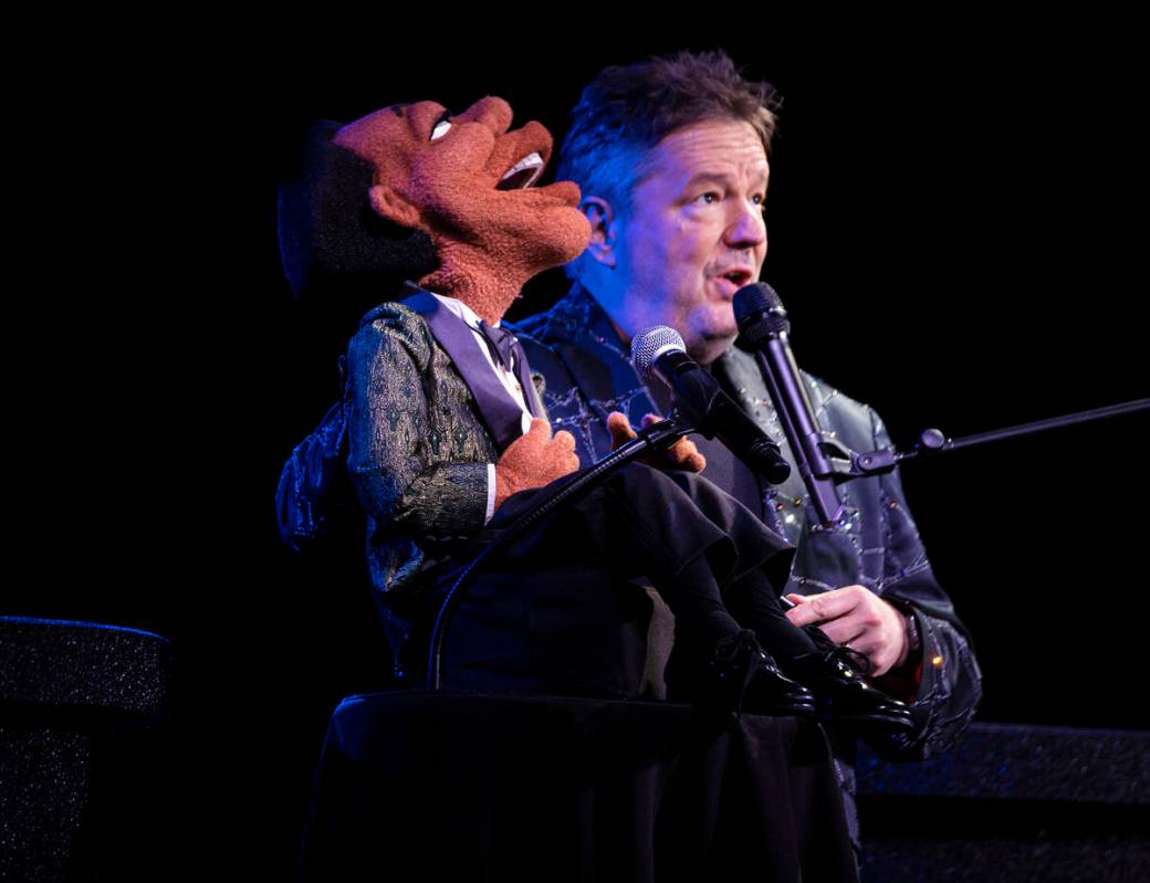 Terry Fator performs at New York-New York's Liberty Loft on Wednesday, Nov. 10, 2021, in Las Ve ...