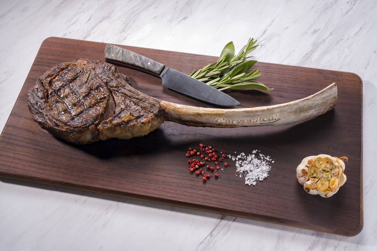 Carversteak's Tomahawk Rib Chop. (Jeff Green Photography)