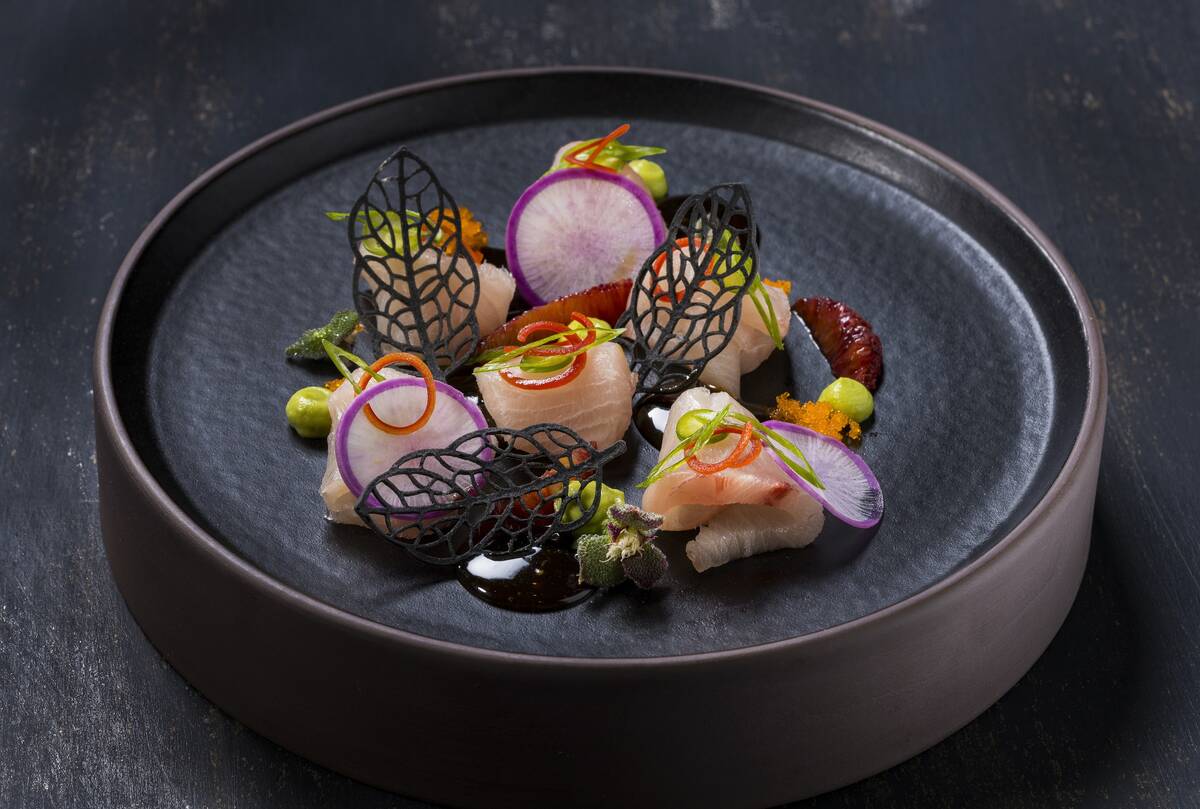 Carversteak's Hamachi Crudo. (Jeff Green Photography)