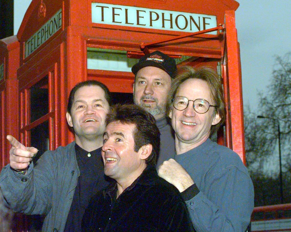 Members of the pop group The Monkees, from left, Micky Dolenz, Davy Jones, Mike Nesmith and Pet ...