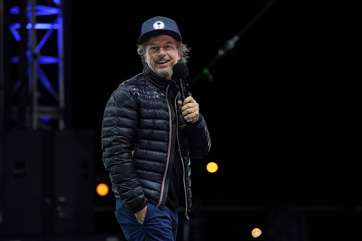 Comedian David Spade performs at "Comedy In Your Car" at the Ventura County Fairgroun ...
