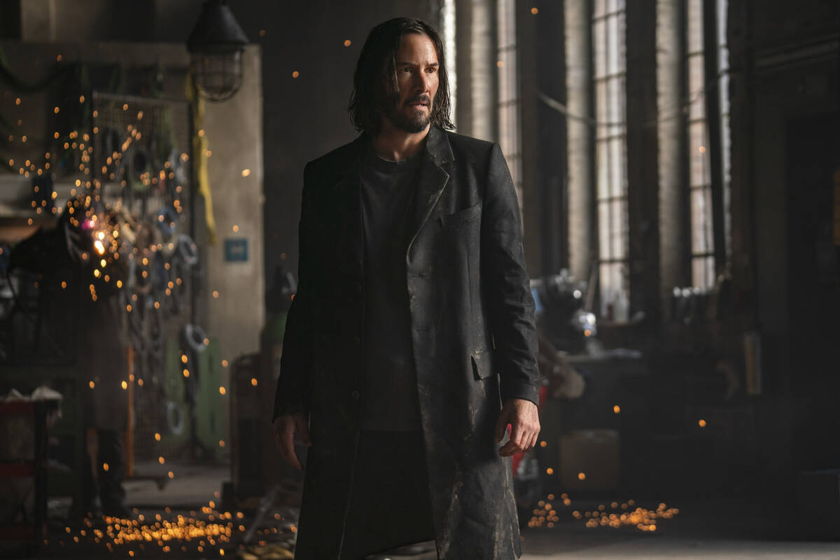 Keanu Reaves as Neo/Thomas Anderson in “The Matrix Resurrections.” (Murray Close/Warner Bro ...