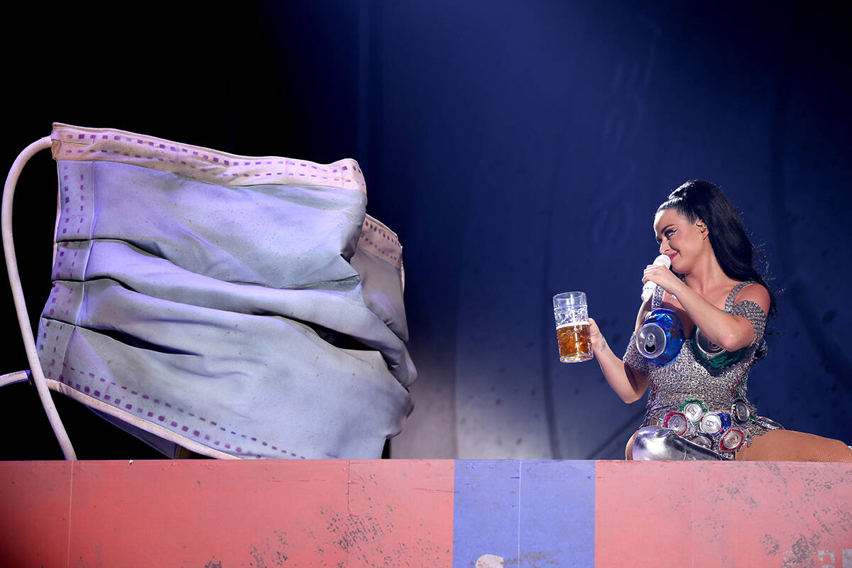Katy Perry performs onstage during "Katy Perry: PLAY" Las Vegas Residency at Resorts World Las ...