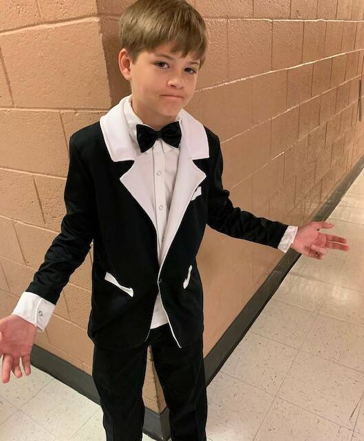 In an undated photo, Preston Oliver is shown hosting his mother's dance recital. (Jen Oliver)