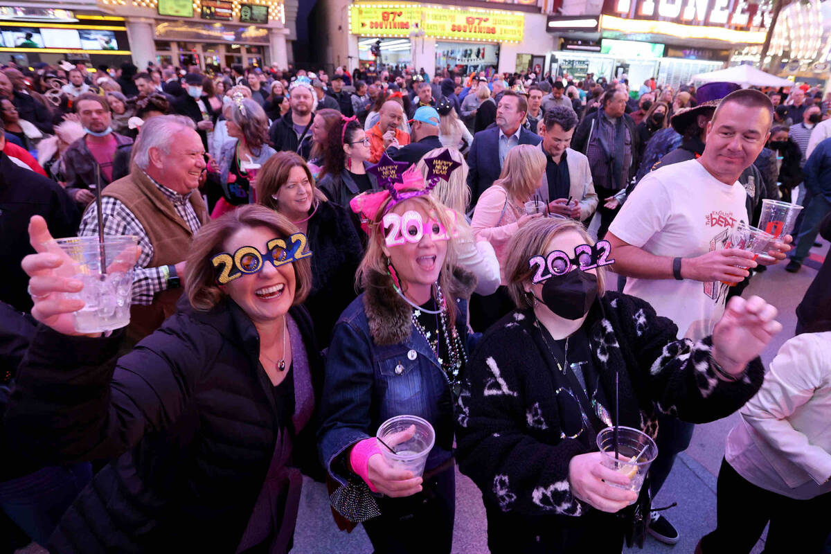 Louise Buie, from left, Jessica Manthei and Christa Gonzalez dance to A Flock of Seagulls durin ...
