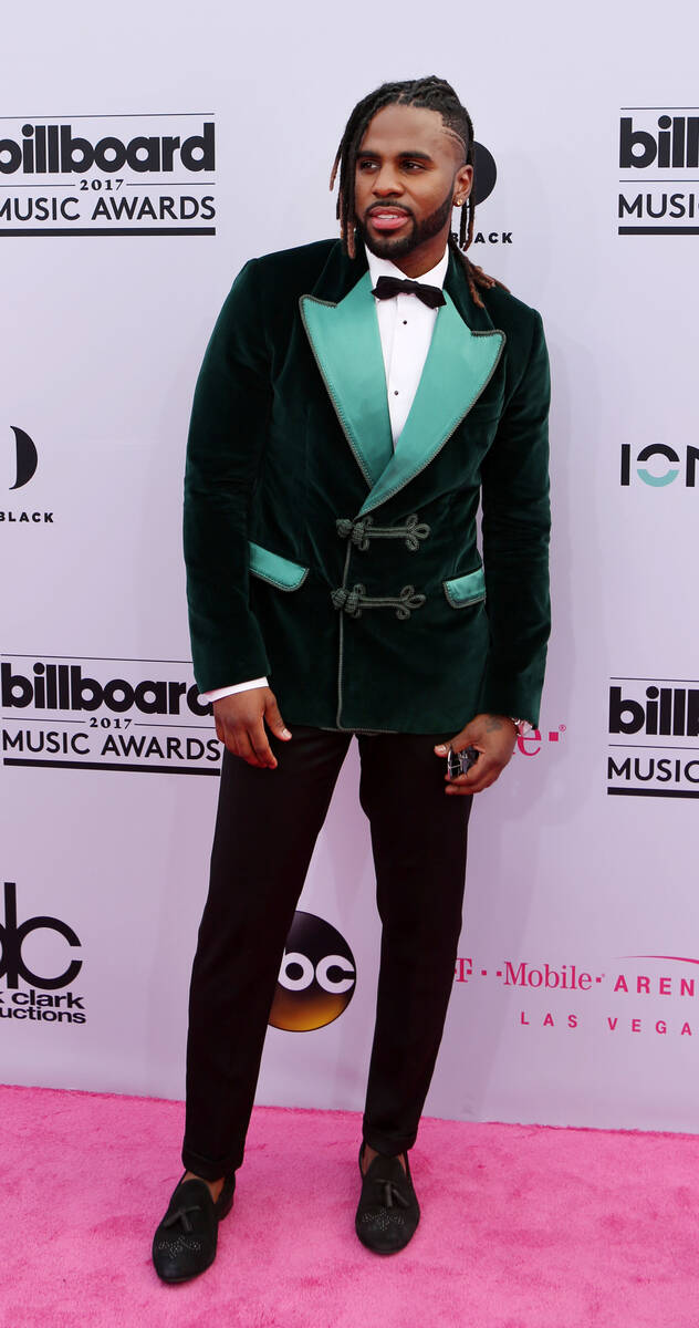 Jason Derulo during the 2017 Billboard Music Awards at T-Mobile Arena in Las Vegas in May 2017. ...