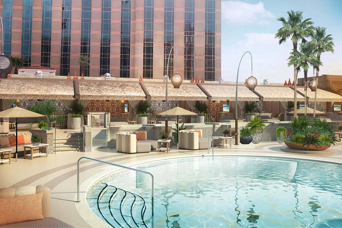 Rendering of Tao Beach Dayclub at The Venetian in Las Vegas (Rock ...