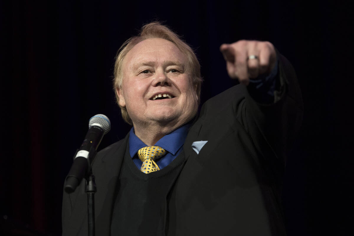 Comedian Louie Anderson performs at the Rampart Casino in March 2018 in Las Vegas. (Sam Morris/ ...