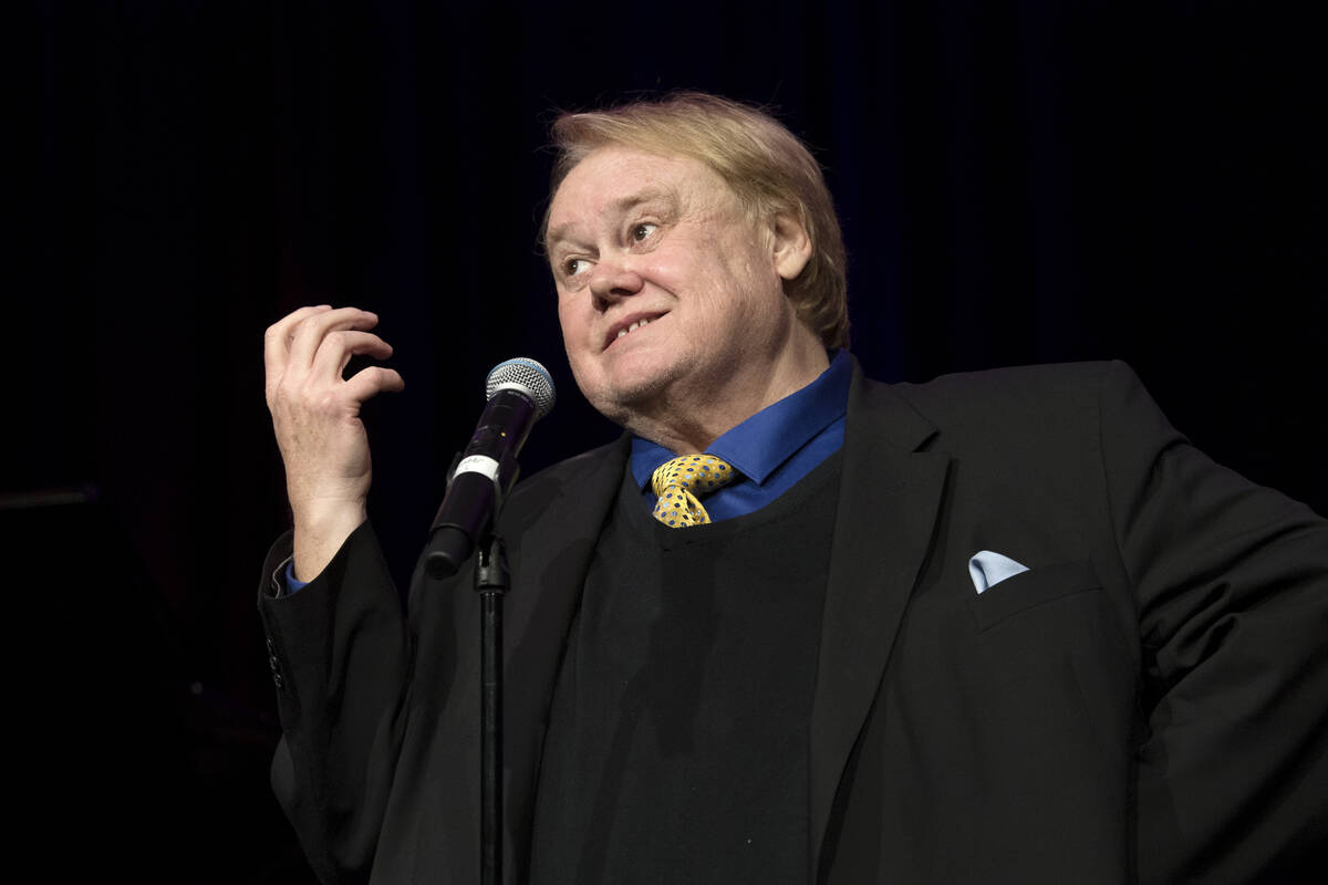 Comedian Louie Anderson performs at the Rampart Casino in March 2018 in Las Vegas. (Sam Morris/ ...