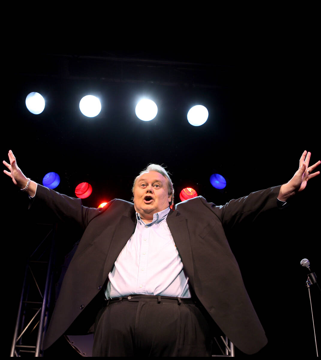 Comedian Louie Anderson performs at the Palace Station hotel-casino on Wednesday, Sept. 1, 2010 ...