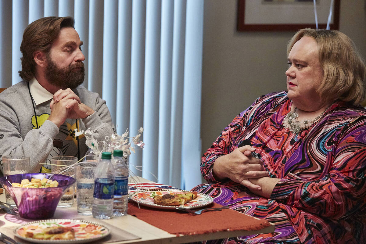 Zach Galifiniakis as Dale and Louie Anderson as Christine in "Baskets." (Ben Cohen/FX)