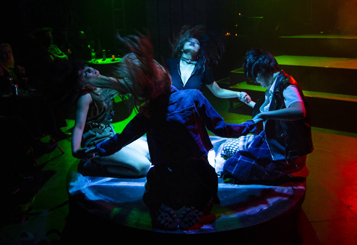 Malia Rae, from left, Katie Marie Jones, Jenelle Catherina and Caitlin Ary perform during the o ...