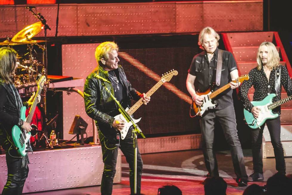 Ricky Phillips, Don Felder, James "J.Y." Young and Tommy Shaw are shown during "Renegades in th ...
