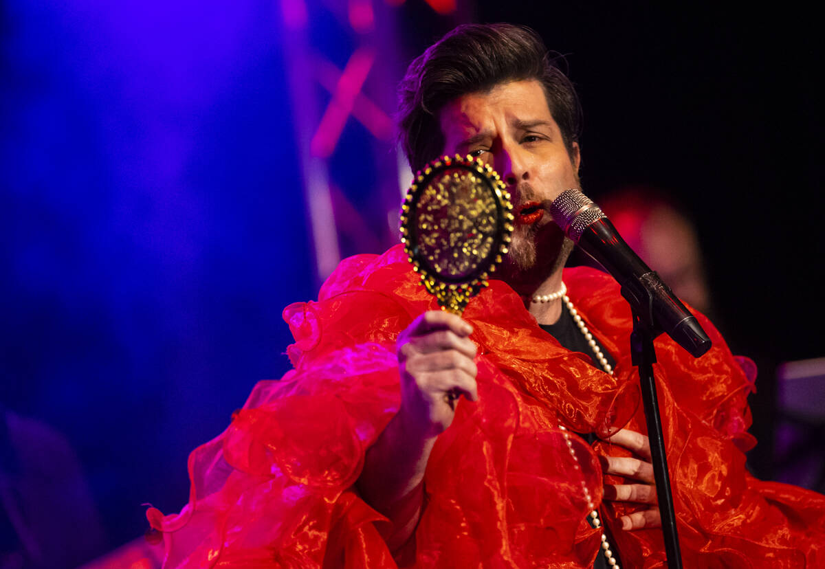 Enoch Augustus Scott performs during a "Monday's Dark" show celebrating Britney Spear ...