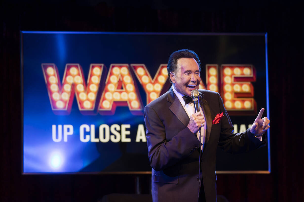 Wayne Newton performs at Bugsy's Cabaret on Monday, Jan. 24, 2022, at the Flamingo, in Las Vega ...