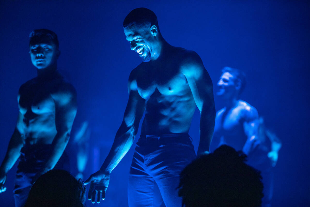 Johnny Dutch is shown in the HBO Max series "Finding Magic Mike," which was recorded at Sahara ...