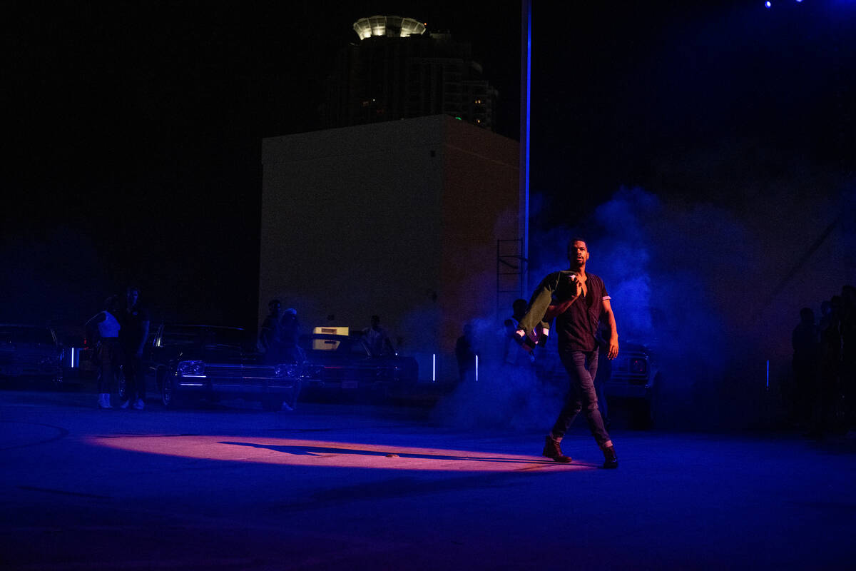 Johnny Dutch is shown in the HBO Max series "Finding Magic Mike," which was recorded at Sahara ...