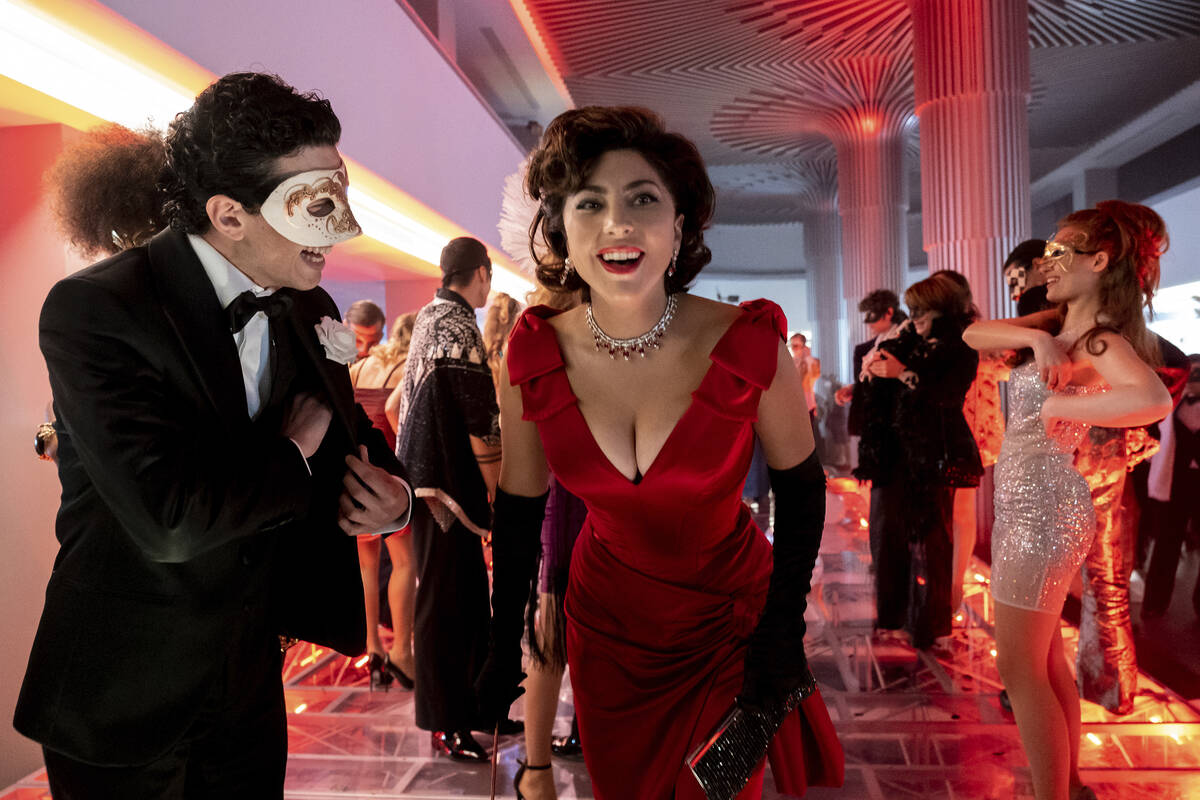 This image released by MGM shows Lady Gaga as Patrizia Reggiani in "House of Gucci." ...