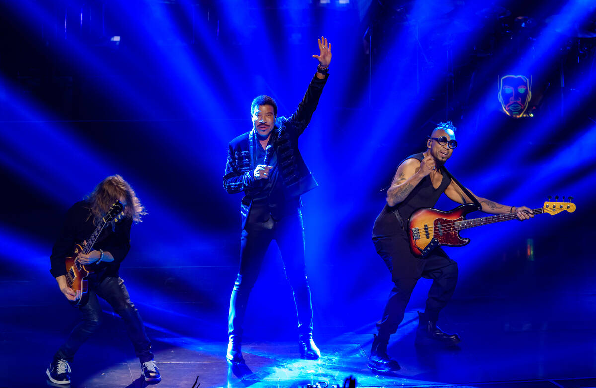 Music legend Lionel Richie is shown at Wynn Las Vegas’ Encore Theater “Back to Las Vegas” ...