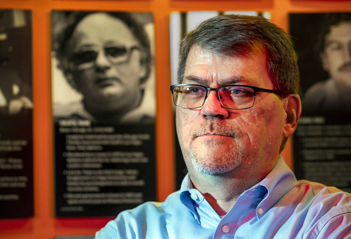 Geoff Schumacher, vice president of exhibits and programs for The Mob Museum. (L.E. Baskow/Las ...