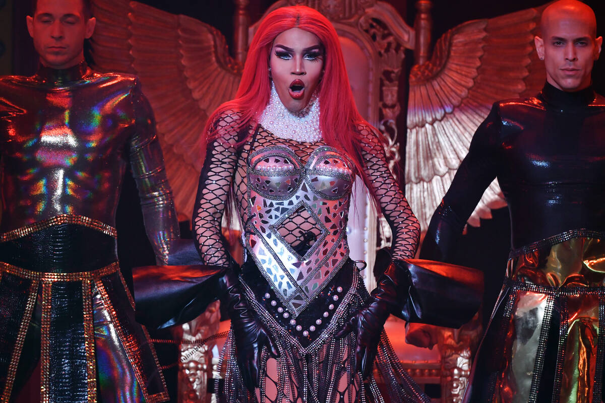 Drag queen Trinity K. Bonet performs in RuPaul's Drag Race Live! at Flamingo Las Vegas on Febru ...
