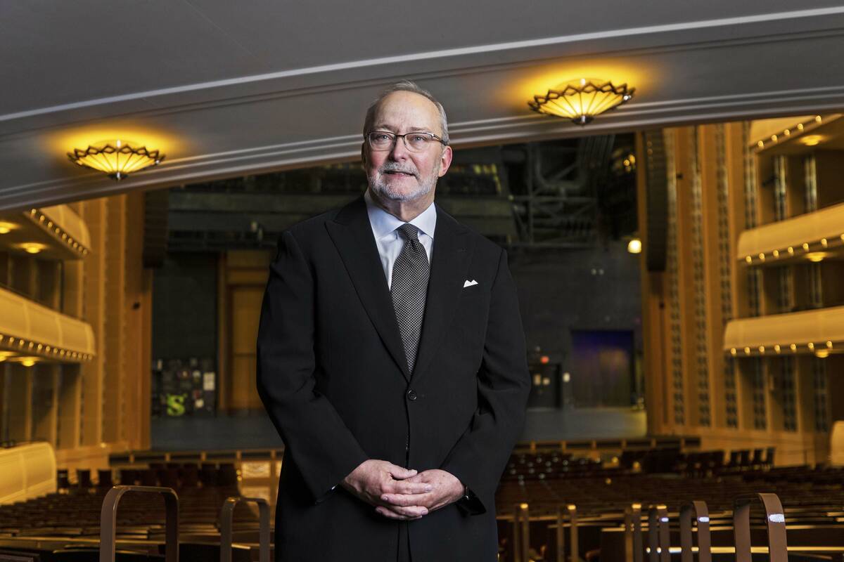 President and Chief Executive Officer Myron Martin at The Smith Center on Friday, April 2, 2021 ...