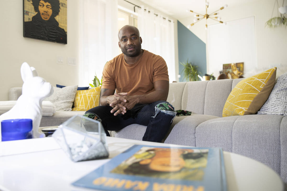 UNLV professor Javon Johnson, author of, cuz he's black, a poem that he recently made into a sh ...
