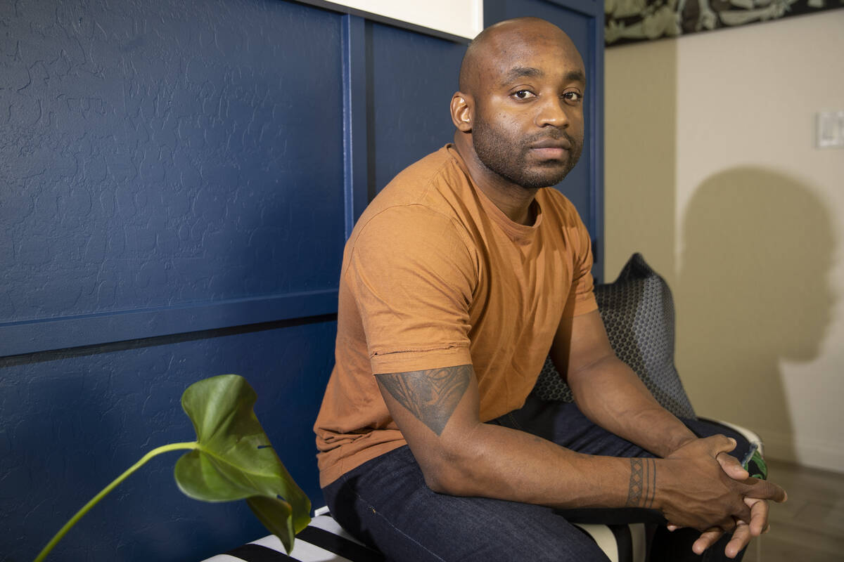 UNLV professor Javon Johnson, author of, cuz he's black, a poem that he recently made into a sh ...