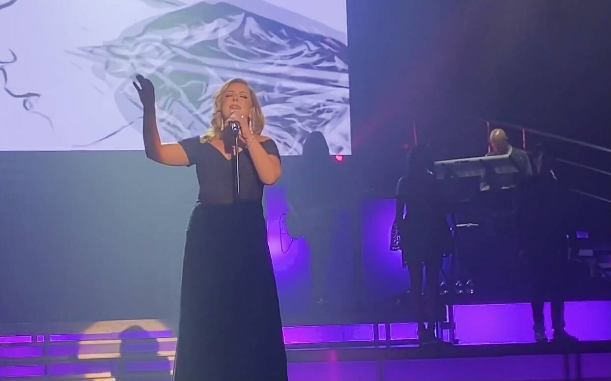 Janae Longo plays Adele in "Legendary Divas" at the Tropicana on the Las Vegas Strip. (Legends ...