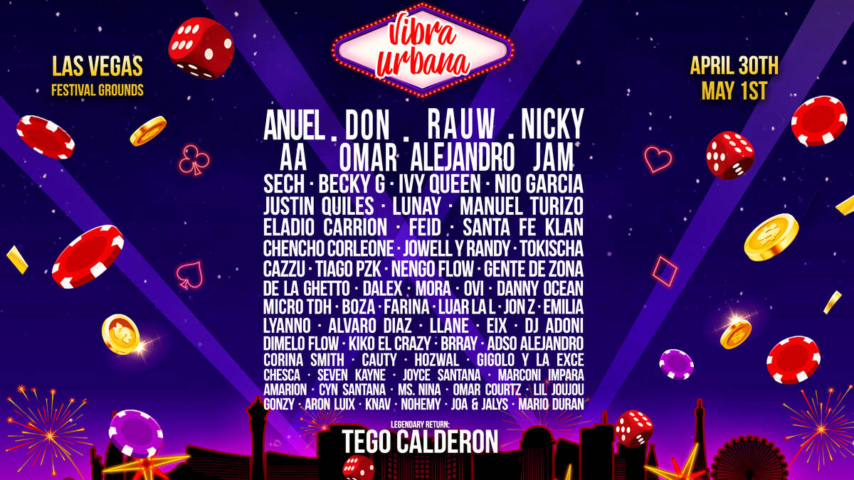 Vibra Urbana music festival 2-Day lineup.