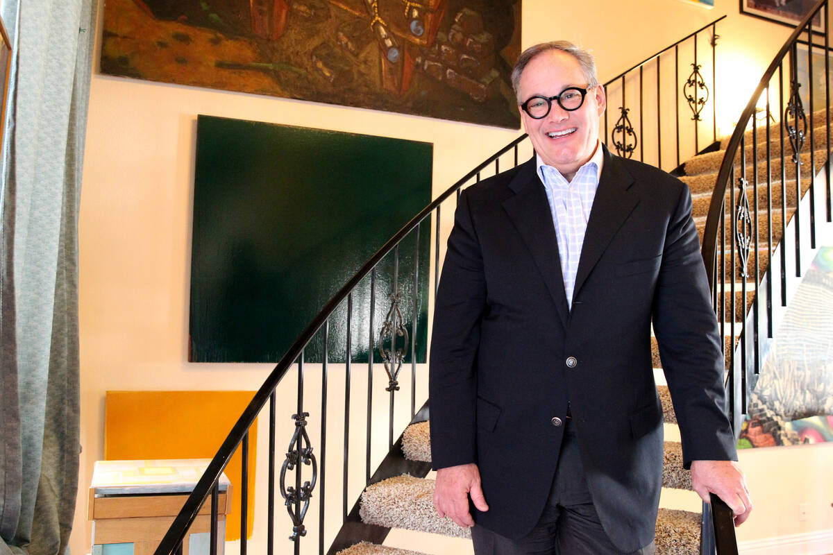 Patrick Duffy, longtime local art collector and newly appointed CEO of the Nevada School of the ...