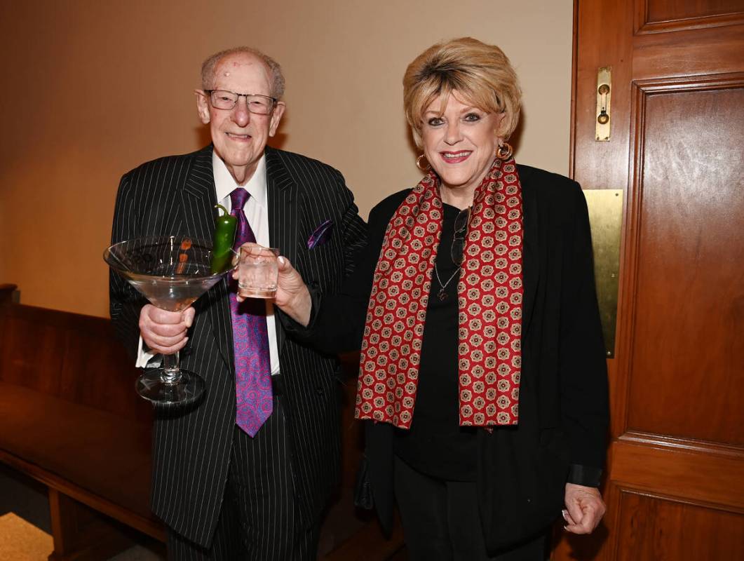 Former Las Vegas Mayor Oscar Goodman and Las Vegas Mayor Carolyn Goodman attend The Mob Museum' ...