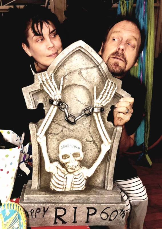 The Amazing Johnathan and Anastasia Synn celebrated Johnathan's 60th birthday with a gift from ...