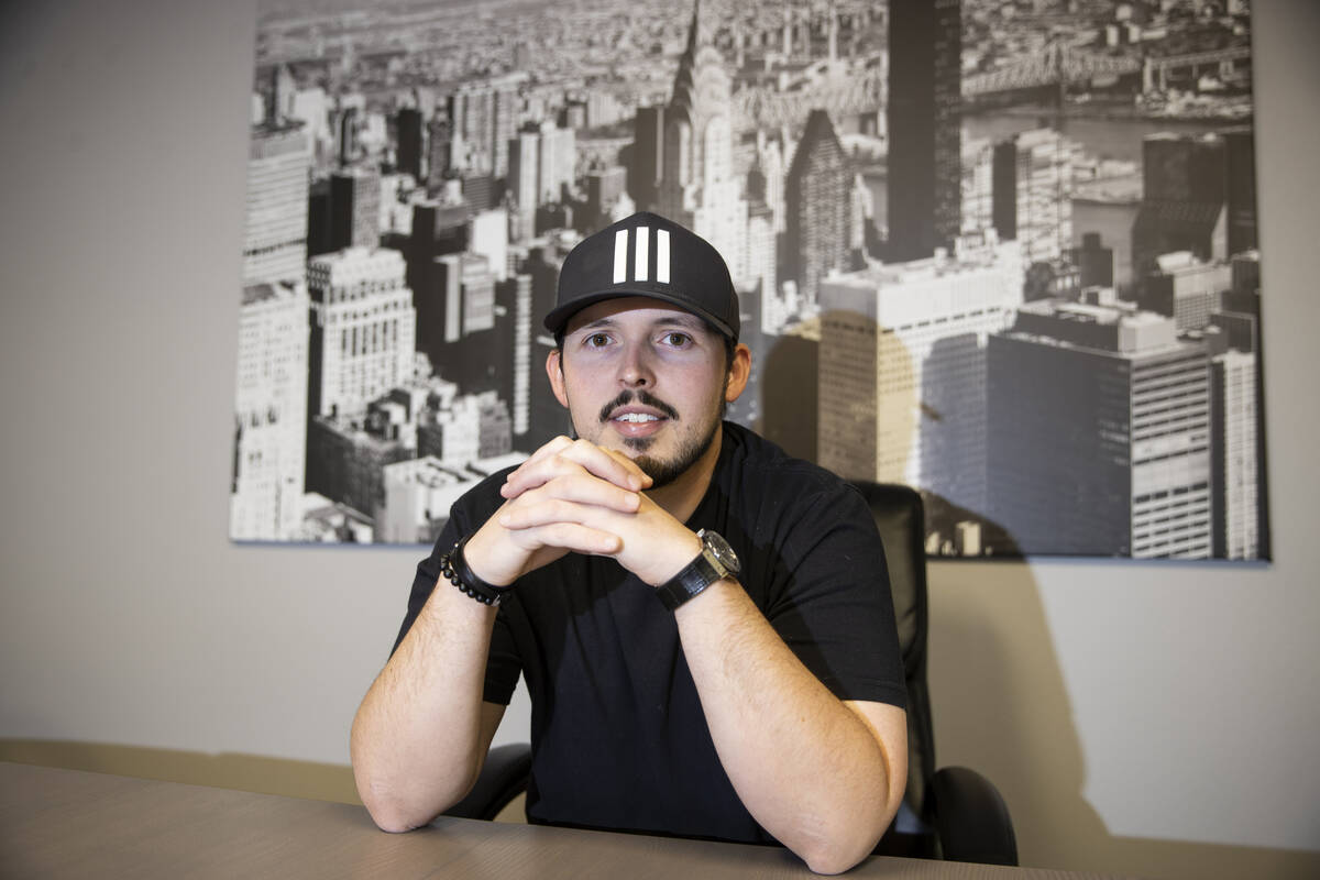 Griffin Haddrill, co-founder and CEO of VRTCL, a marketing a content agency, poses for a portra ...