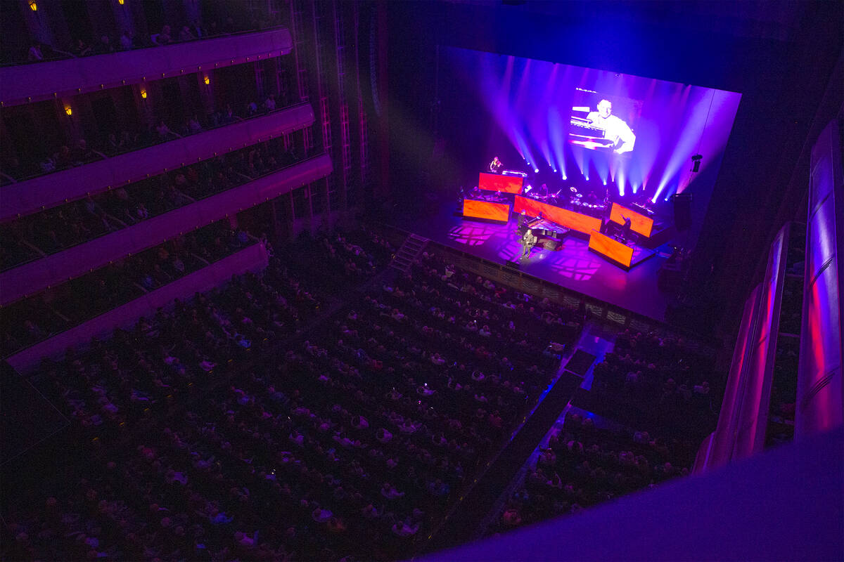 Paul Anka performs during the 10th anniversary celebration at The Smith Center for the Performi ...
