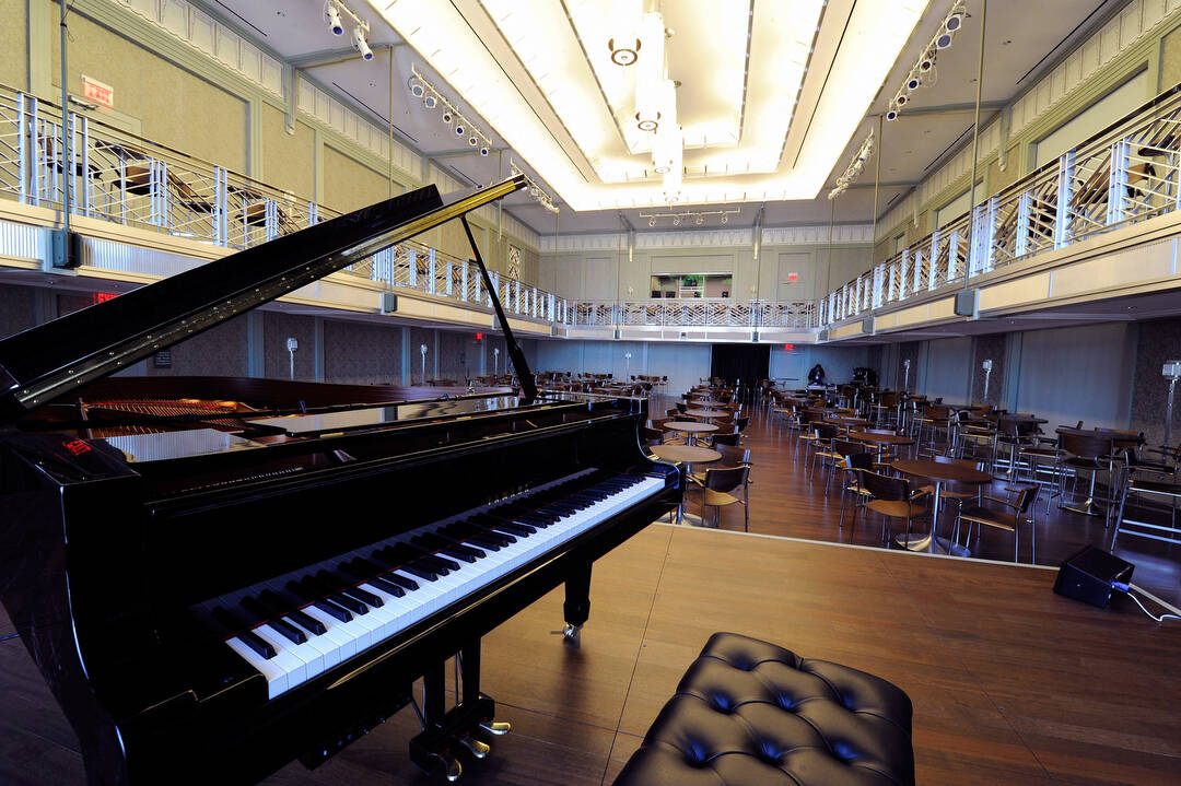 A general view of the seating and stage at the Cabaret Jazz inside the Boman Pavilon at The Smi ...