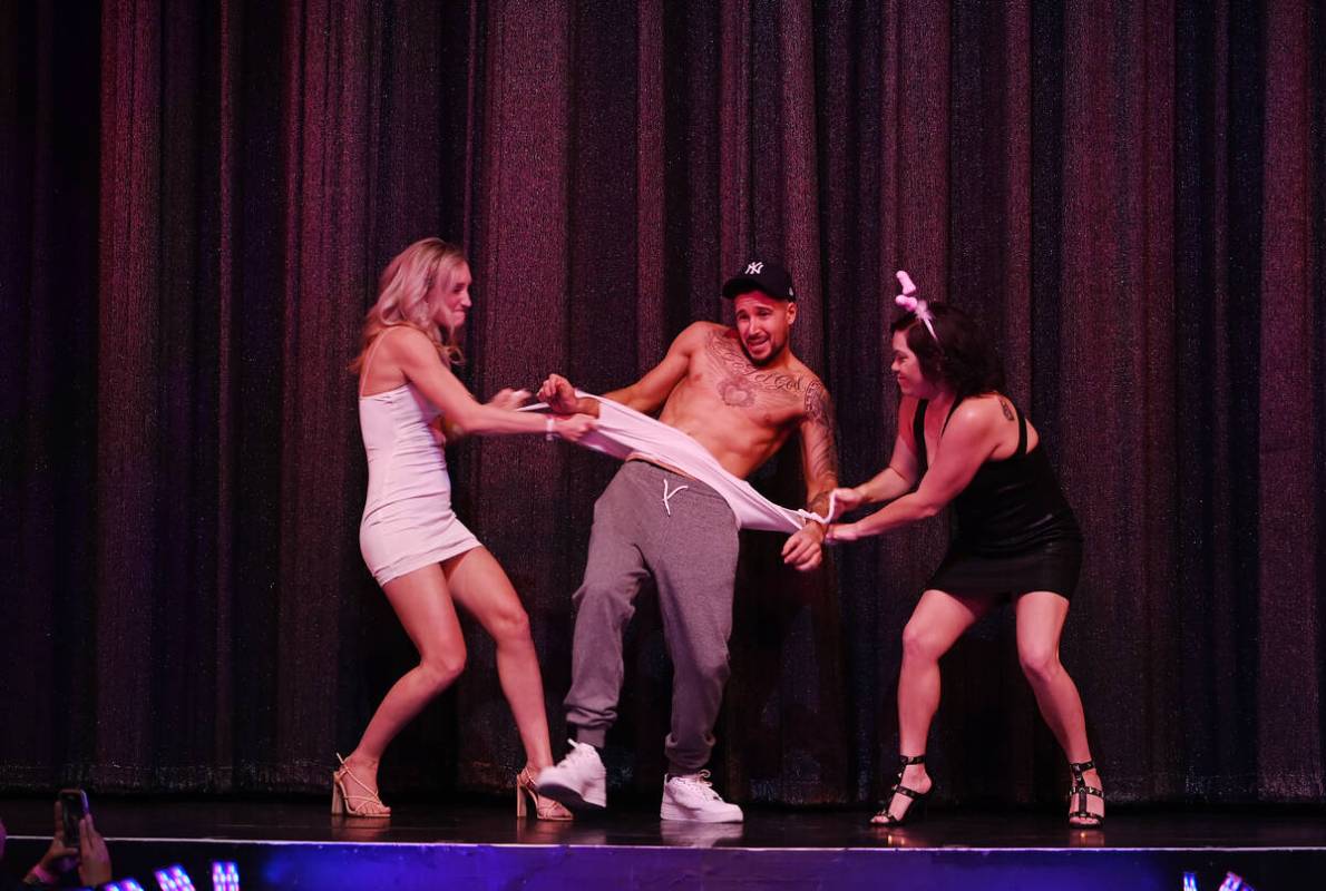 Actor Vinny Guadagnino (C) hosts Chippendales and celebrates the show's 20th Anniversary at Rio ...