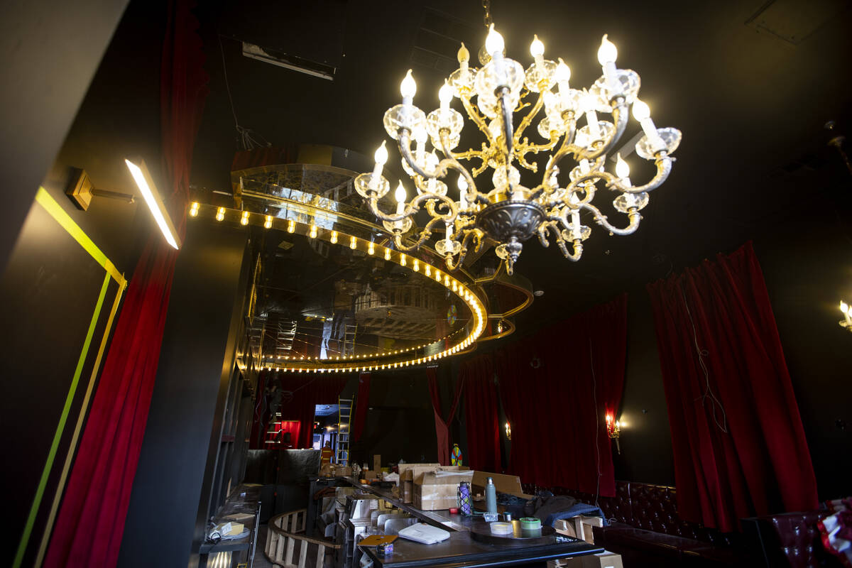 The interior of the future downtown Las Vegas nightclub, Cheapshot, is seen on Tuesday, March 8 ...