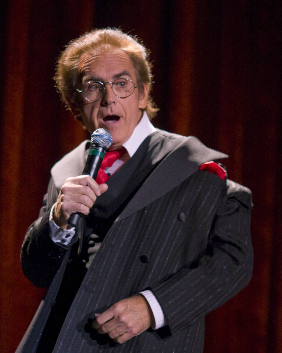 Bill Acosta, "The Man of 1,001 Voices, headlined at two Strip hotels, Luxor and Flamingo, in th ...
