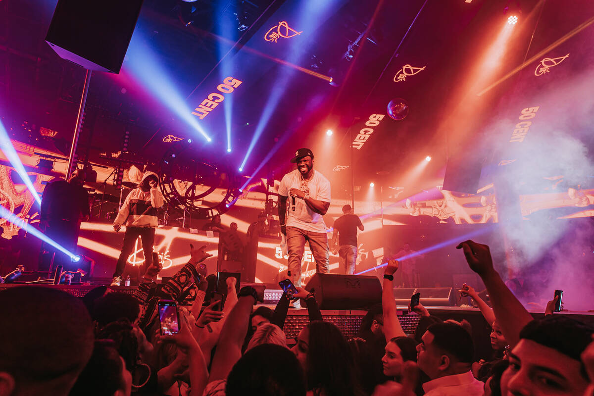 Ludacris is shown at Drai's Beachclub at the Cromwell on Saturday, March 19, 2022. (Radis Denph ...