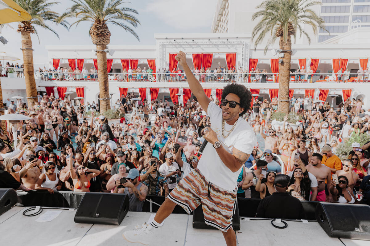Ludacris is shown at Drai's Beachclub at the Cromwell on Saturday, March 19, 2022. (Radis Denph ...