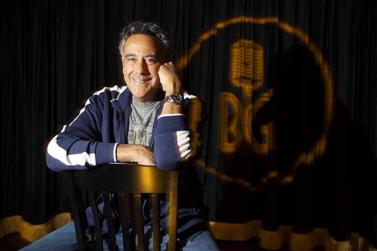 Brad Garrett poses for a portrait at his new comedy club venue at the MGM Grand hotel-casino i ...