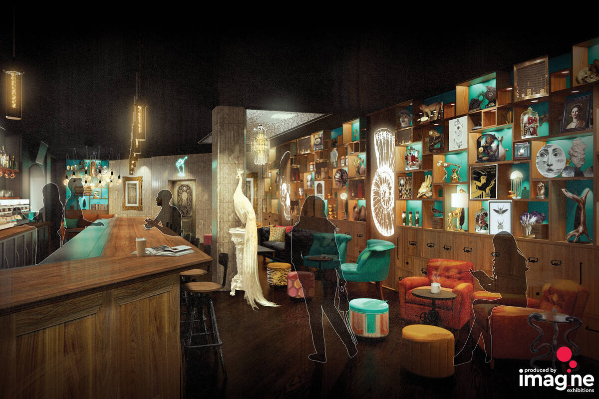 A rendering of The Cabinet of Curiosities bar that is scheduled to open in this summer at Bally ...