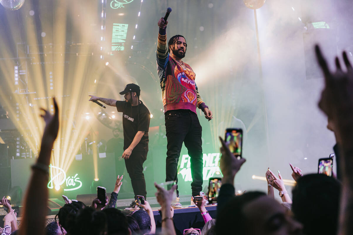 French Montana is shown at Drai’s Nightclub on Saturday, April 2, 2022. (Radis Denphutaraphre ...