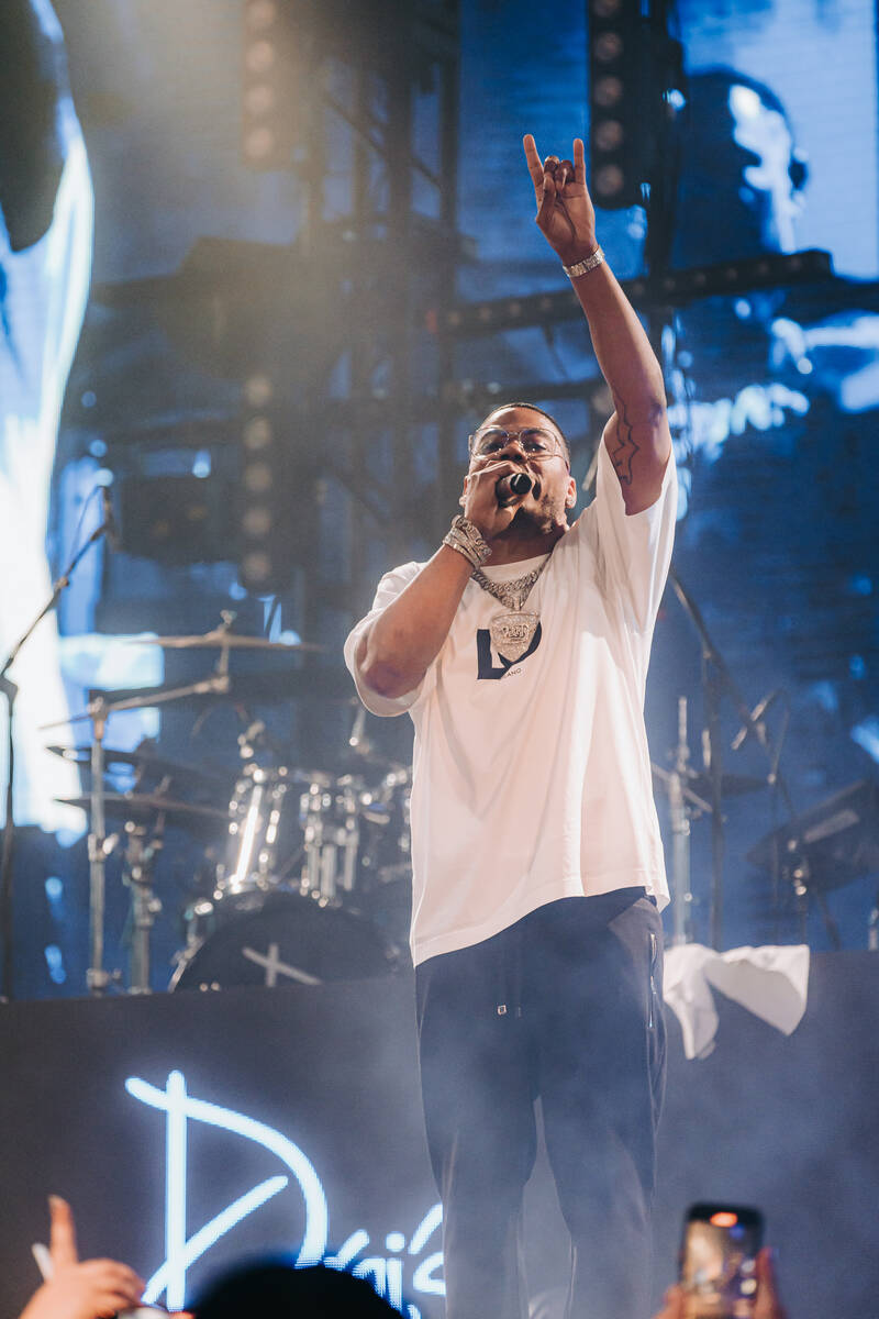 Nelly is show at Drai’s Nightclub on Sunday, April 3, 2022. (Radis Denphutaraphrechar)