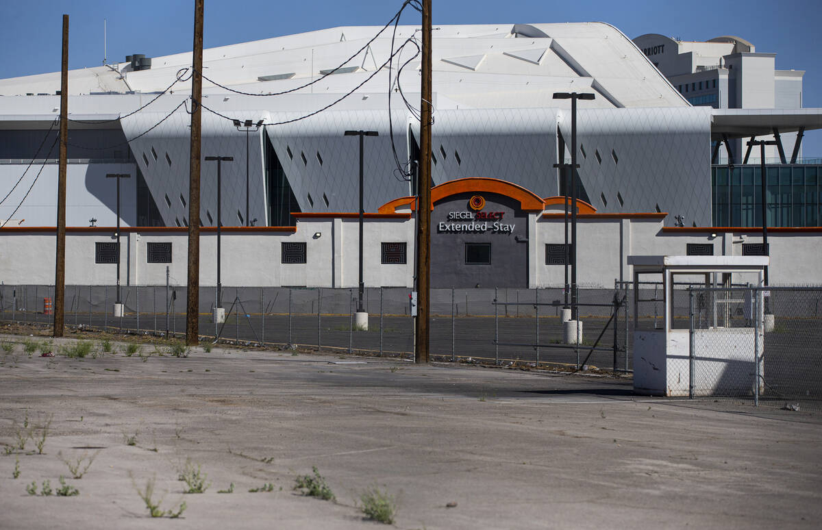 Land that was acquired by the Siegel Group is seen adjacent to the Peppermill, not pictured, al ...