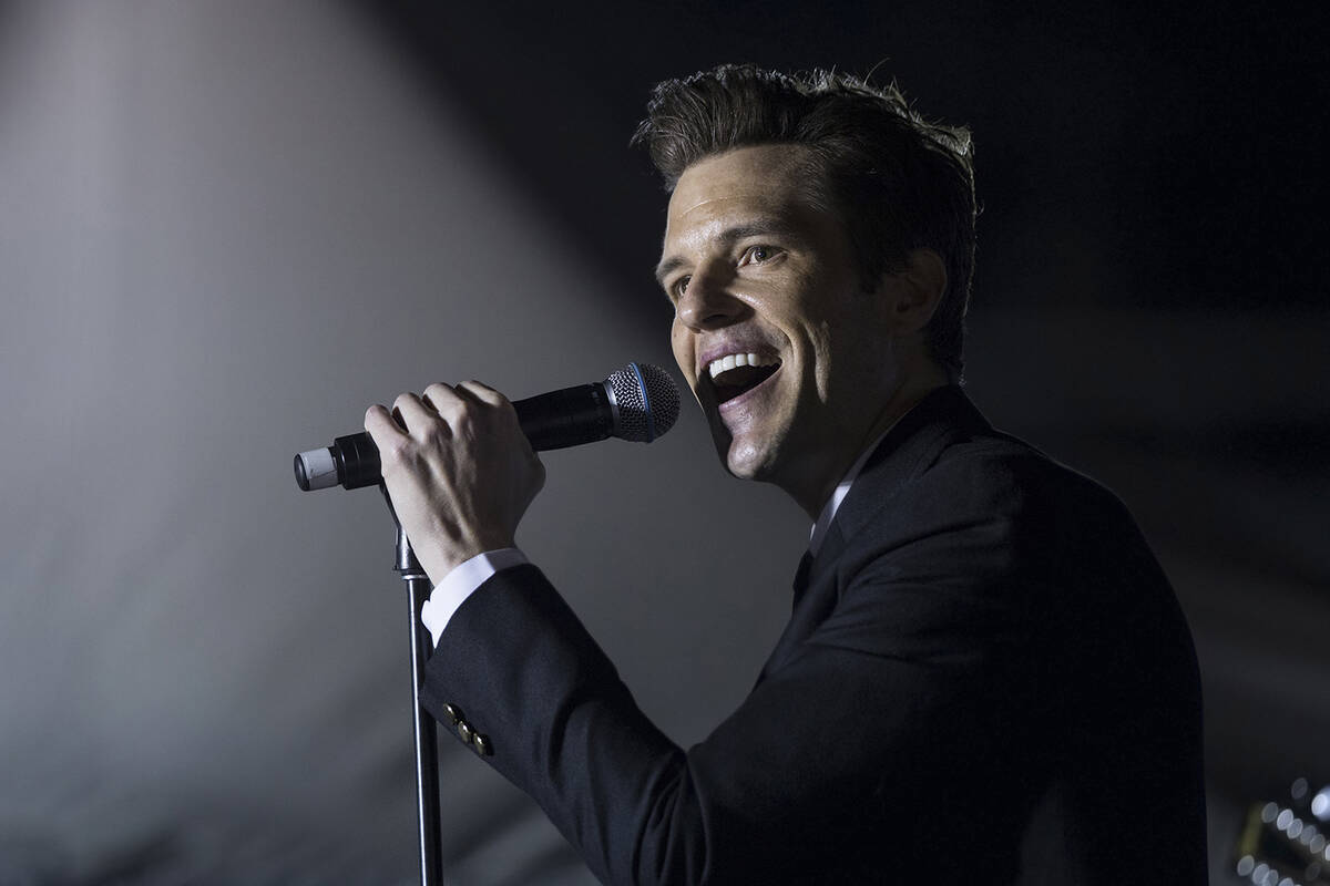 Brandon Flowers, frontman for The Killers and a Las Vegas native. (Benjamin Hager/Las Vegas Rev ...