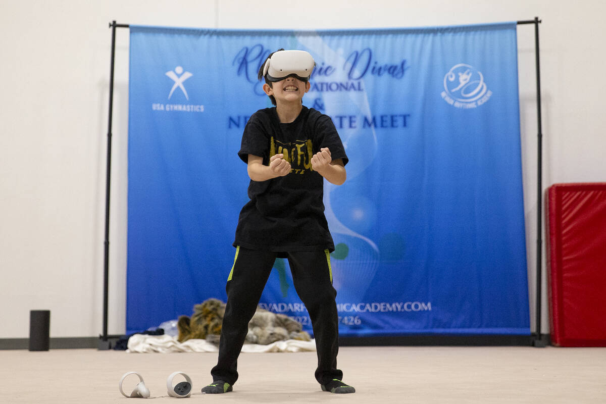 Nelson Sahagan practices for the Earth martial arts duet during rehearsal for IGNITE at Nevada ...
